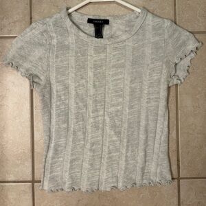 Forever 21 Gray Short Sleeve Tee